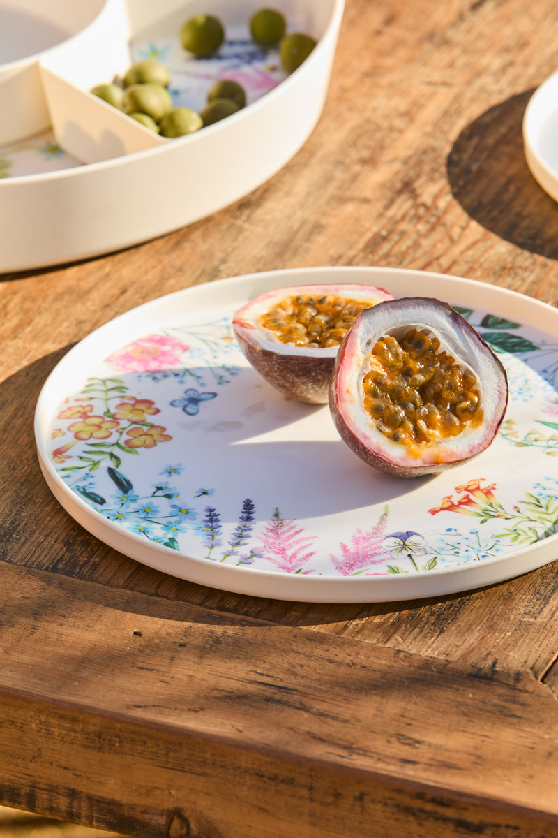 Maxwell & Williams Botanica Melamine Plates - Set of 4 - 25.5x2cm