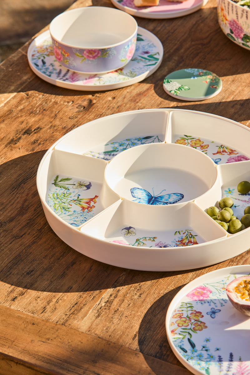 Maxwell & Williams Botanica Melamine 7pc Divided Platter Set - Gift Boxed