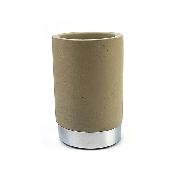 Classica Natural Concrete Tumbler - Silver