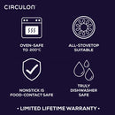 Circulon ScratchDefense A1 Nonstick Induction Covered Saucepan - 18cm/2.8L