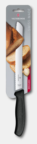 Victorinox Bread Knife 21cm Wavy Edge - Black