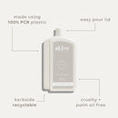 al.ive Hand & Body Wash Refill 1L - Sea Cotton & Coconut (Made in Australia)