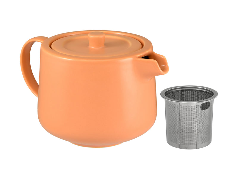 Maxwell & Williams Cafe Life Teapot With Infuser 500ml - Apricot