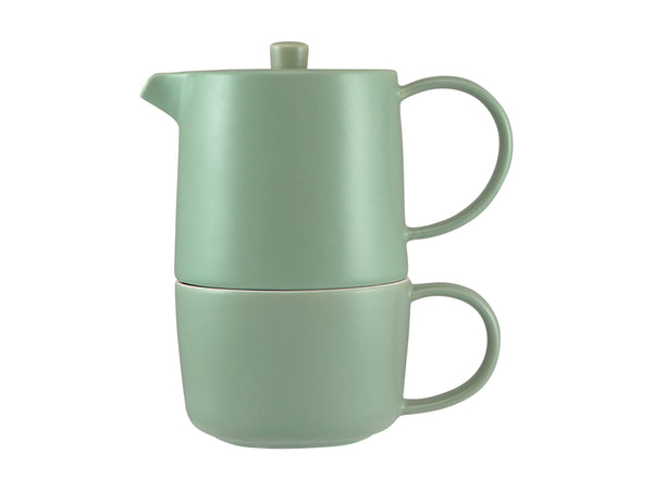 Maxwell & Williams Cafe Life Tea for One With Infuser 450ml - Seafoam