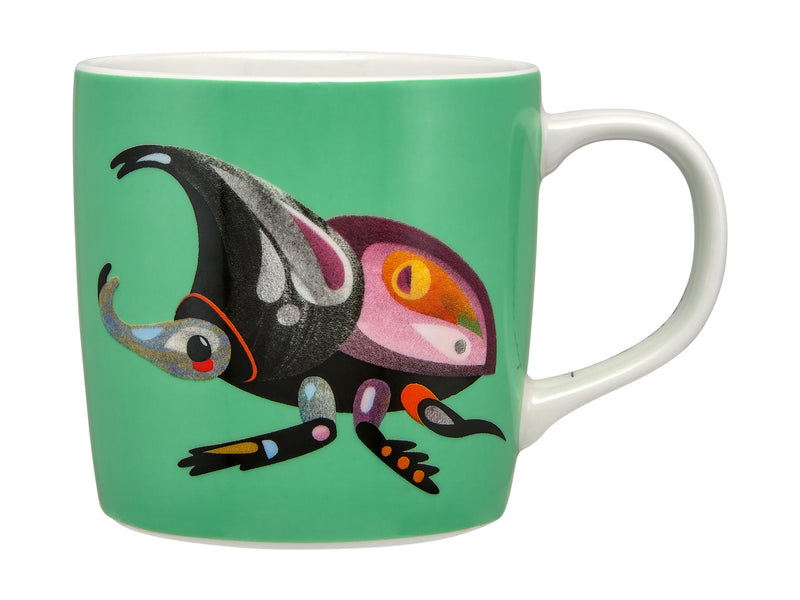 Maxwell & Williams Pete Cromer Garden Party Mug 370ml - Rhino Beetle