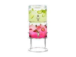 Maxwell & Williams Refresh Dual Beverage Dispenser With Stand 2x3.8L