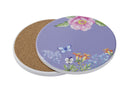 Maxwell & Williams Botanica Ceramic Round Coaster 10cm - Purple