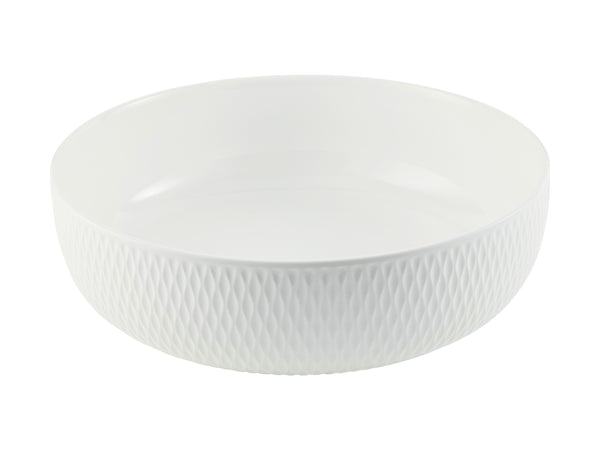 Maxwell & Williams White Basics Diamonds Serving Bowl 20x6.5cm - Gift Boxed