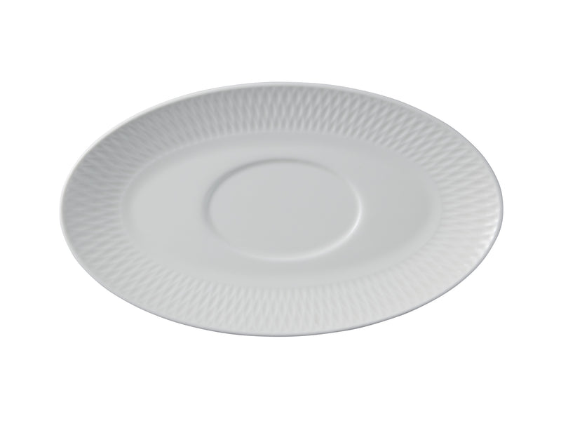 Maxwell & Williams White Basics Diamonds Gravy Boat & Saucer 480ml - Gift Boxed