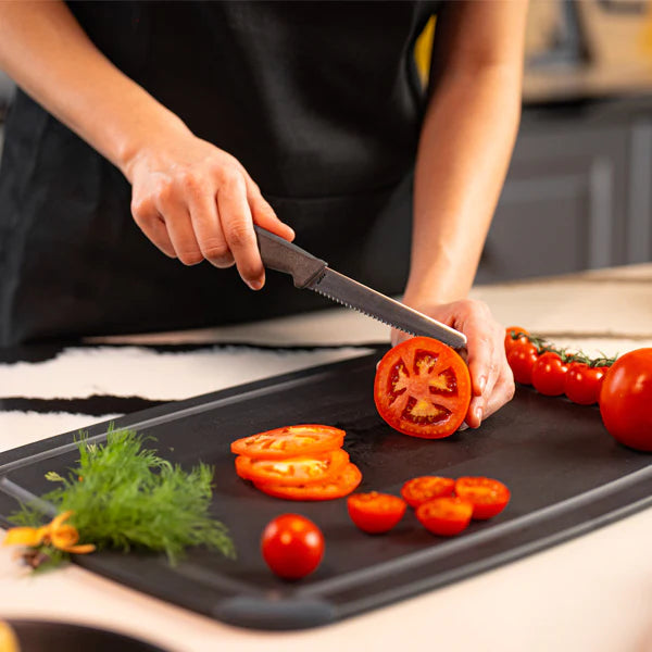 Zyliss Serrated Tomato Knife With Safety Cover 11cm
