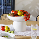 Ecology Bisque Large Footed Bowl 30cm - White