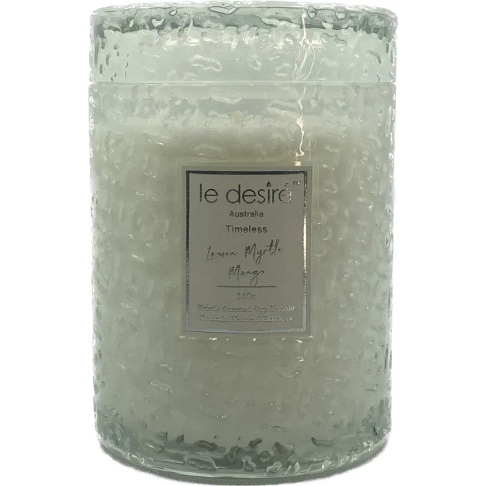 Le Desire Timeless Scented Soy Candle - Lemon Myrtle Mango - 340gr