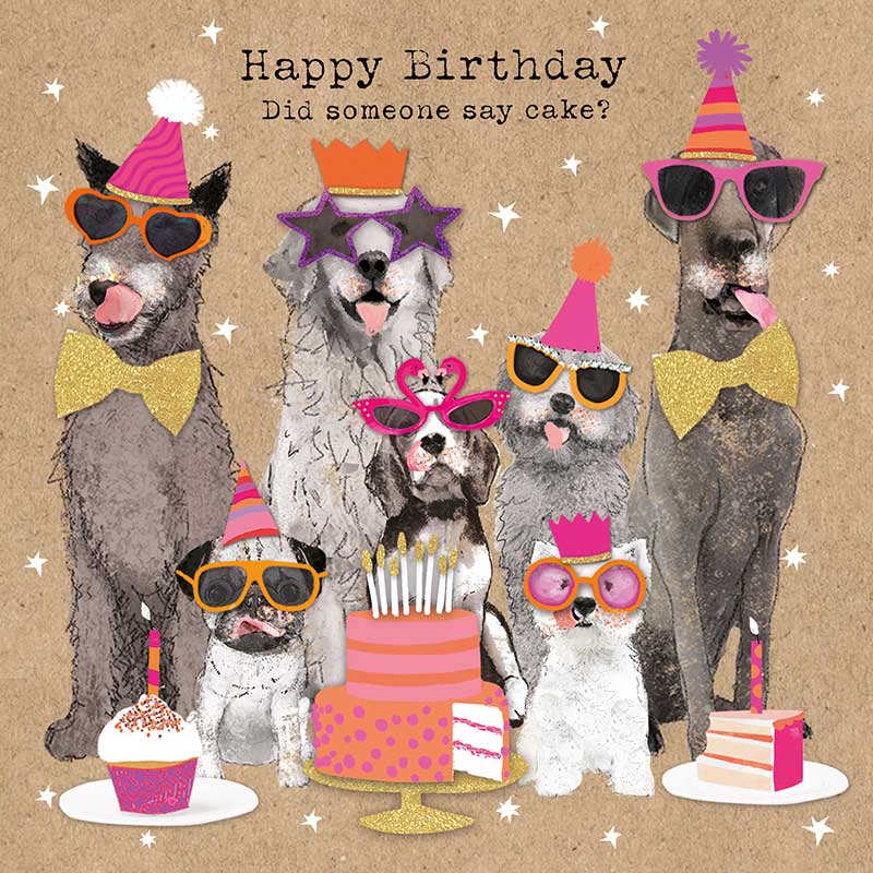 Happy Birthday .... Did someone say cake? - Card 15.5x15.5cm