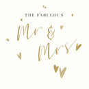 The Fabulous Mr & Mrs - Wedding Card 15.5x15.5cm