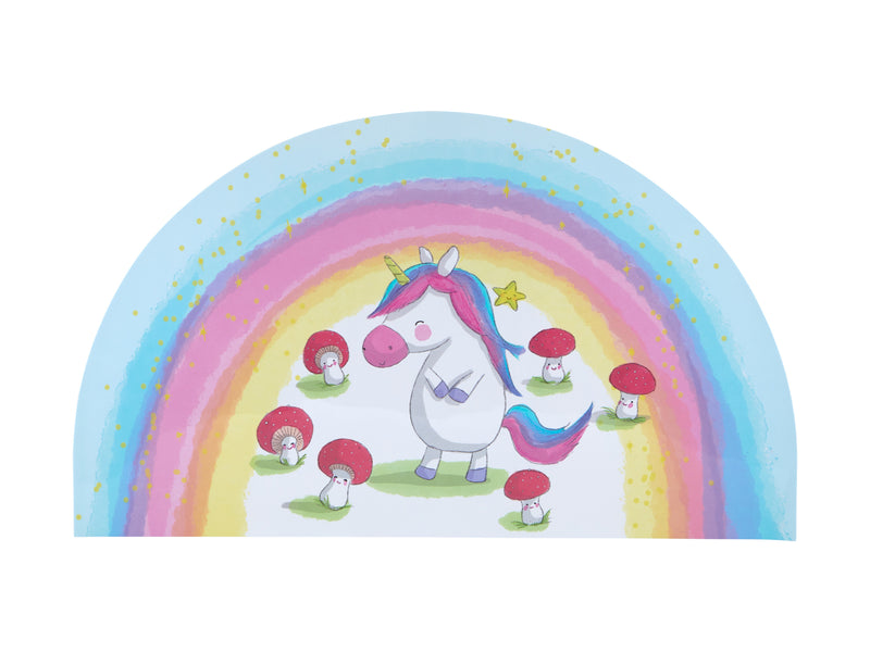 Maxwell & Williams Jedda Robaard Magical Tales Placemat Semi Circle 28x47.5cm - Unicorn