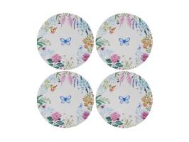 Maxwell & Williams Botanica Round Cork Back Placemats - Set of 4 - Gift Boxed - 32cm