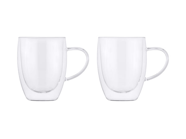 Maxwell & Williams Blend Double Wall Mugs 350ml Set of 2