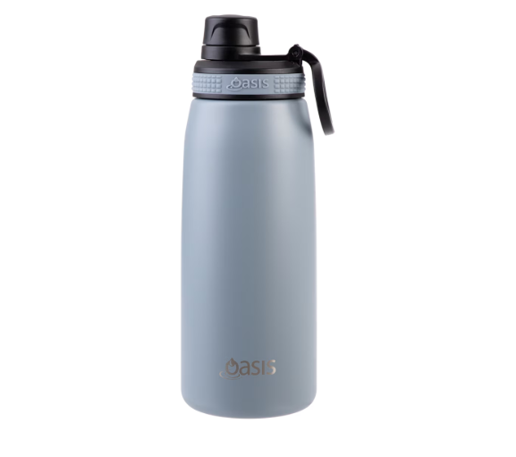 Oasis Stainless Steel Double Wall Insulated Sports Bottle Screw Cap 780ml - Hazy Blue