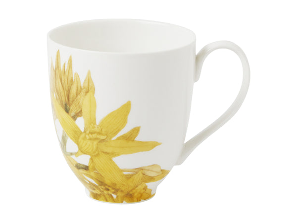 Maxwell & Williams Royal Botanic Garden Australian Orchids Mug Yellow- 350ml