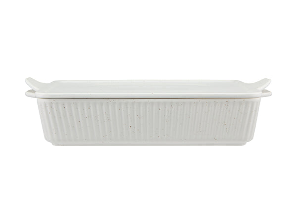 Maxwell & Williams Speckle Rectangular Baker With Tray 33x23cm - Cream