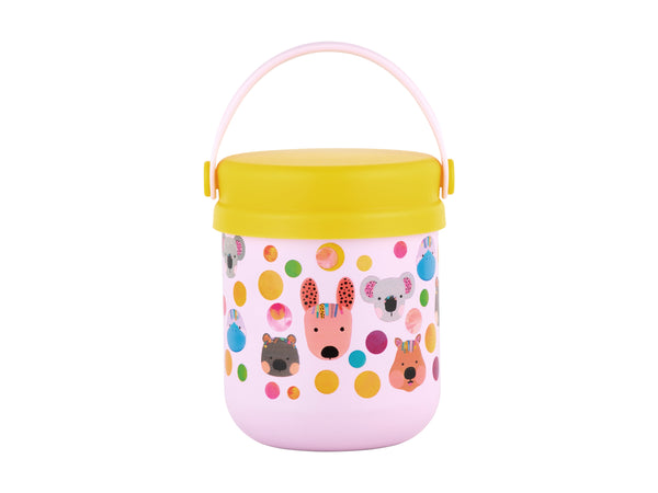 Maxwell & Williams Kasey Rainbow Critters Child Insulated Food Container 300ml - Pink