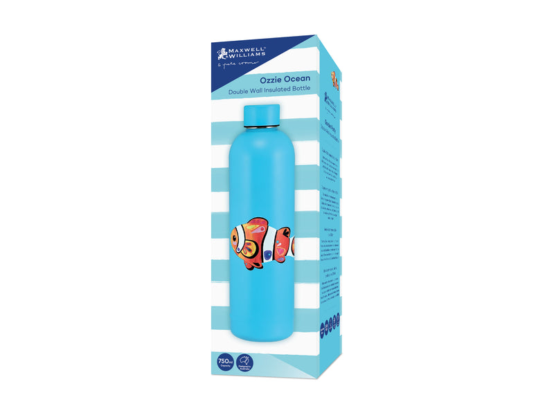 Maxwell & Williams Pete Cromer Ozzie Ocean Double Wall Insulated Bottle 750ml - Clown Fish