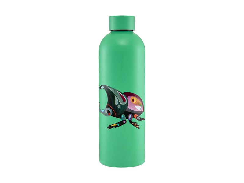 Maxwell & Williams Pete Cromer Garden Party Double Wall Insulated Bottle 750ml - Rhino Beetle