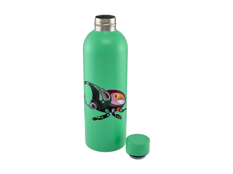 Maxwell & Williams Pete Cromer Garden Party Double Wall Insulated Bottle 750ml - Rhino Beetle