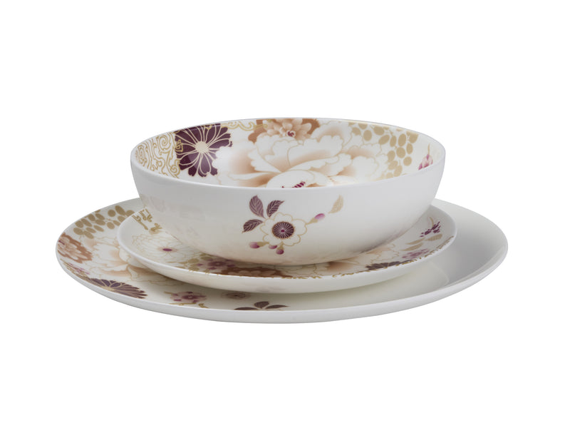 Maxwell & Williams Kimono Dinner Set 12 Piece Gift Boxed - White