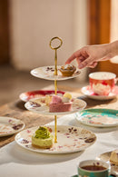 Maxwell & Williams Kimono 3 Tiered Cake Stand - White - Gift Boxed - 16/20/27.5x37cm