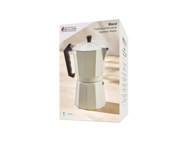 Maxwell & Williams Blend Traditional Stovetop Espresso Maker 9cup - Sand