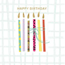 Happy Birthday - Candles - Card 15.5x15.5cm