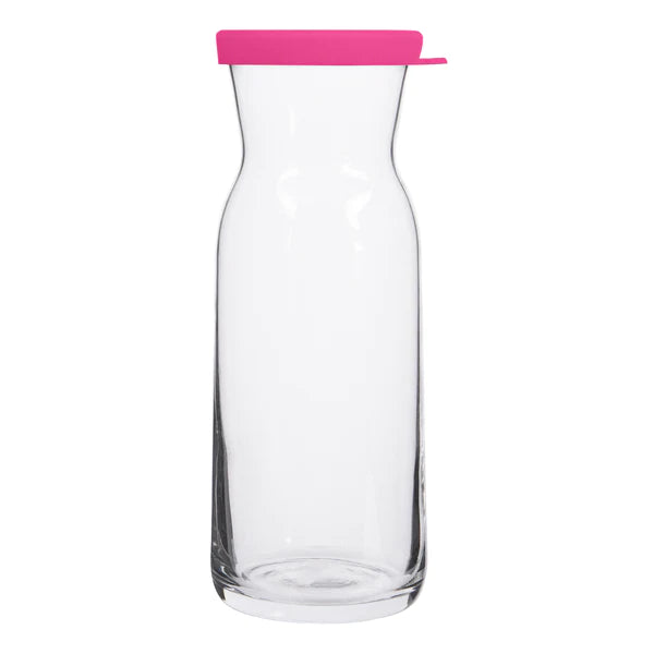 Fonte Glass Carafe With Pink Silicone Lid - 700ml - LAV (Made in Turkey)