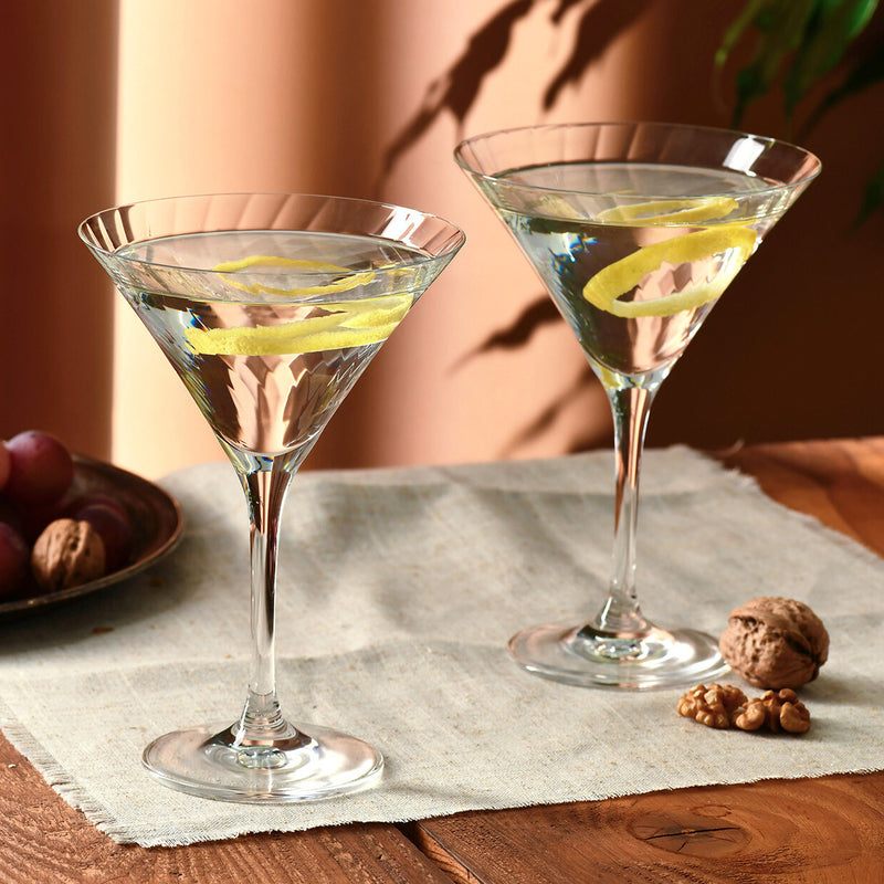 Krosno Avant-Garde Lumi Martini Glasses 240ml Set of 6 (Made in Poland)