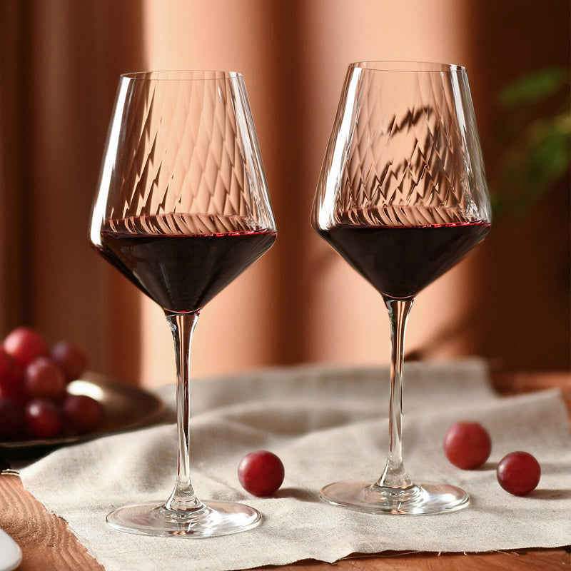 Krosno Avant-Garde Lumi Wine Glasses 560ml Set of 6 (Made in Poland)