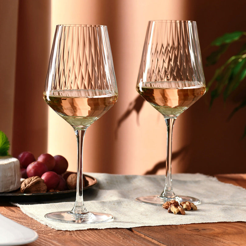 Krosno Avant-Garde Lumi Wine Glasses 560ml Set of 6 (Made in Poland)