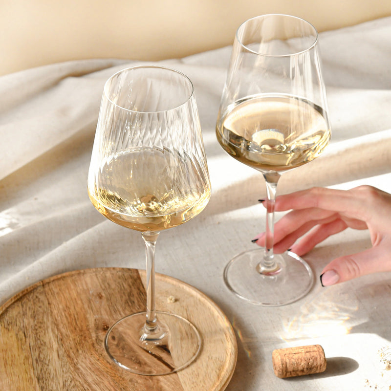 Krosno Avant-Garde Lumi Wine Glasses 560ml Set of 6 (Made in Poland)