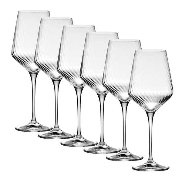 Krosno Avant-Garde Lumi Wine Glasses 450ml Set of 6 (Made in Poland)