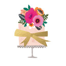 Cake With Flowers - Notecard - 10x10cm