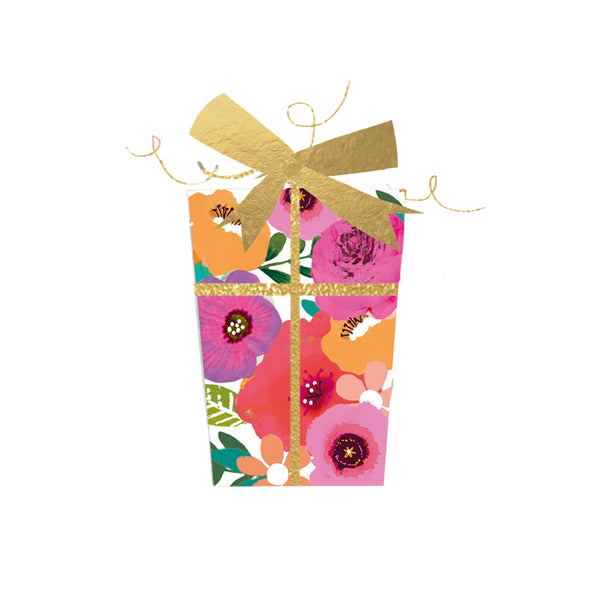 Wrapped Gift - Notecard - 10x10cm