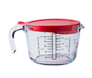 O'Cuisine Borosilicate Measuring Jug With Lid 1L/4 Cups (Made in France)