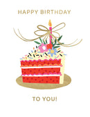 Happy Birthday ... To You - Cake Slice - Notecard - 10x10cm