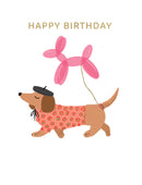 Happy Birthday - Balloon Dog - Notecard - 10x10cm