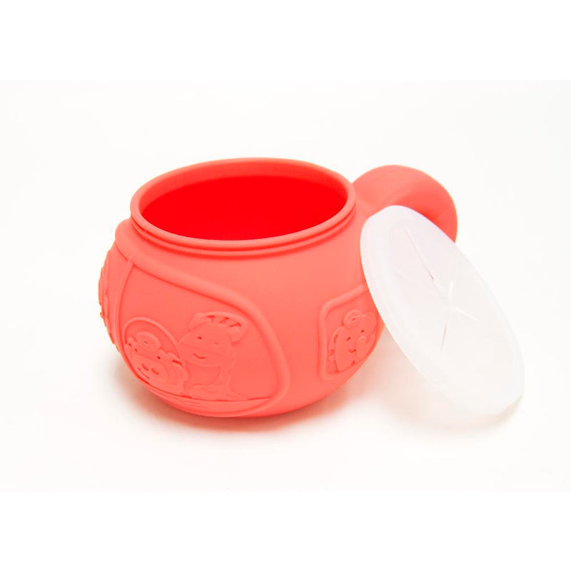 Marcus & Marcus Silicone Snack Bowl - Marcus The Lion - Red