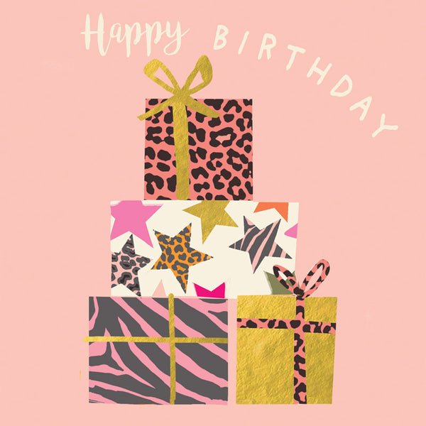 Happy Birthday - Presents - Card 15.5x15.5cm