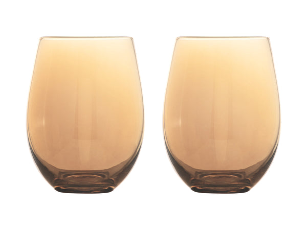 Maxwell & Williams Glamour Stemless Glass Set of 2 - Gold