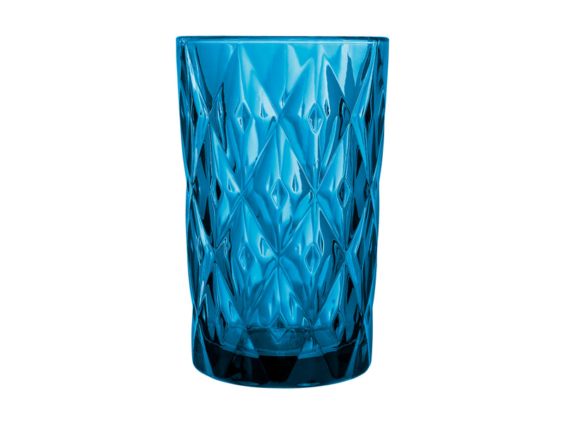 Casa Domani Deanna Highball Glasses - Set of 4 - Blue