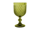 Casa Domani Caterina Goblet Wine Glass 4pc - Green