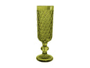 Casa Domani Caterina Champagne Flute Glasses 4pc - Green