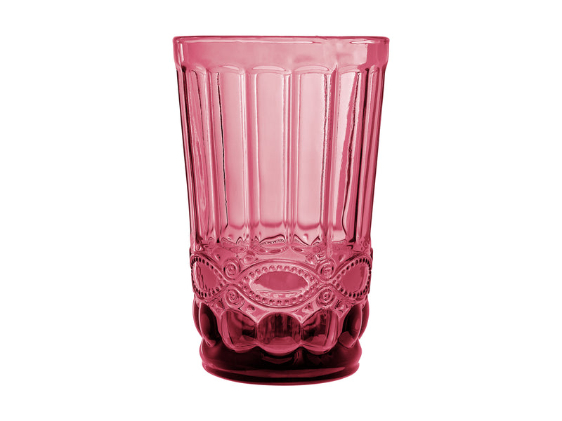 Casa Domani Gabriella Highball Glasses - Set of 4 - Pink